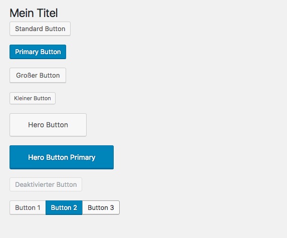 Abb.: Button-Styles in WordPress